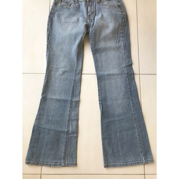 Max Studio Low Rise Stretch Flare Denim Jeans - Picture 6 of 11